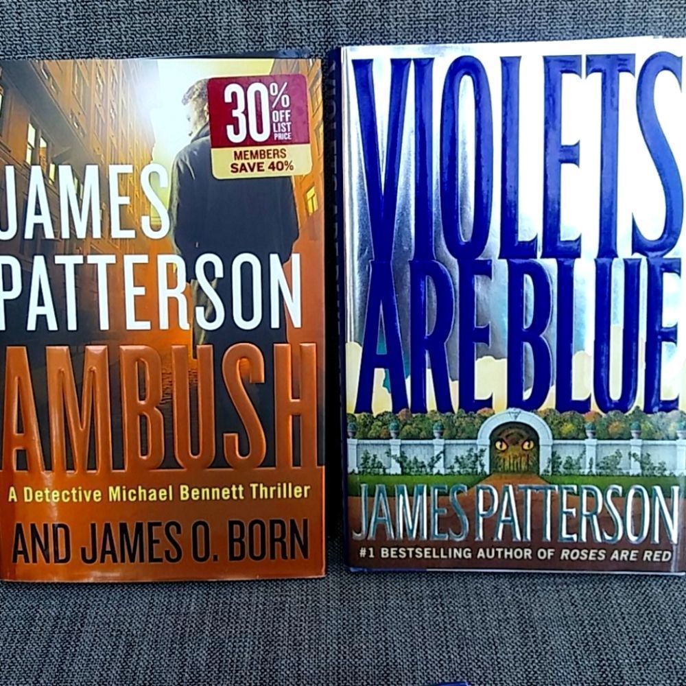 2 James Patterson hardcover books